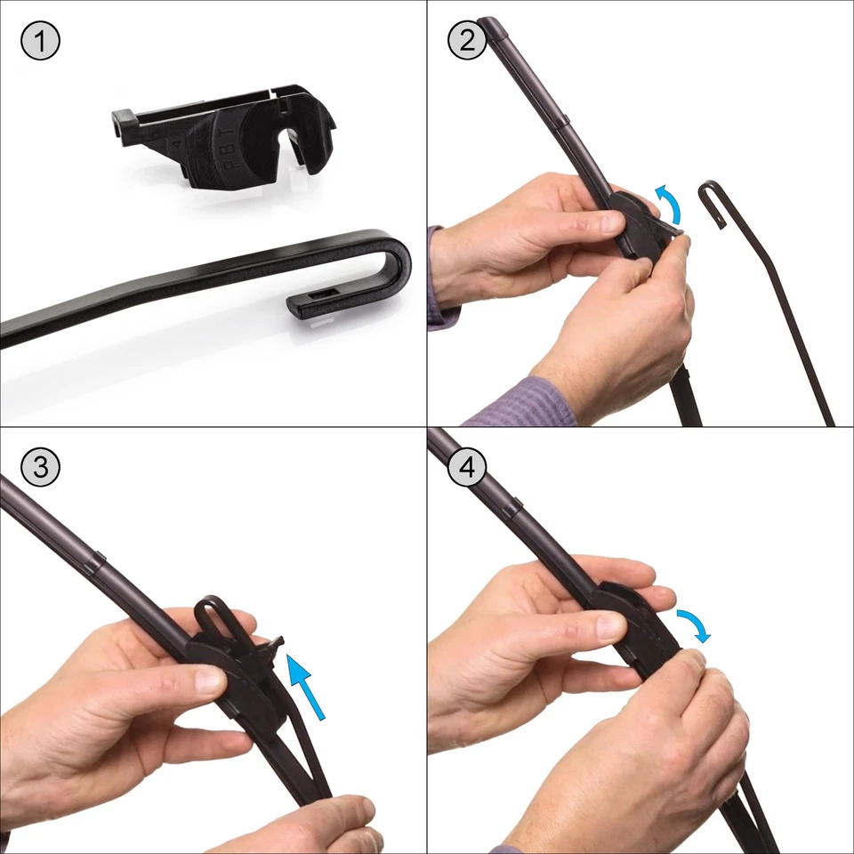 Balais essuie-glace pour Peugeot 206 Hayon, Cabriolet, Berline, SW, Van 98-13 PA - Photo 4/4