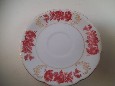 Vintage Noritake Red Flowers Rose Japan Set of 11 Cups & 11
