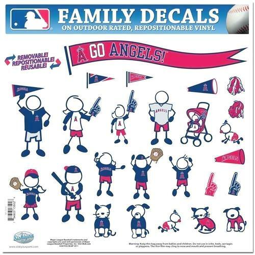 Los Angeles Anaheim Angels 25 Outdoor Rated Vinyl Family Decals MLB Baseball - Picture 3 of 3