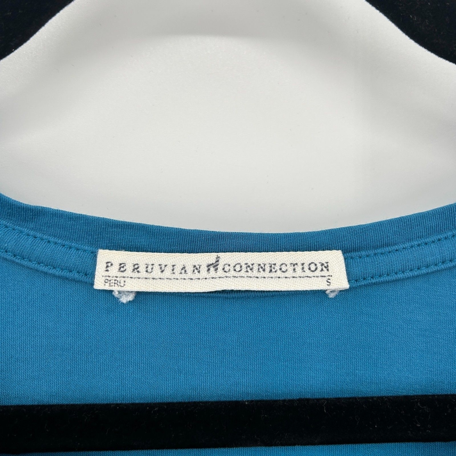 PERUVIAN CONNECTION Women's Basic Blue 100% Pima … - image 4