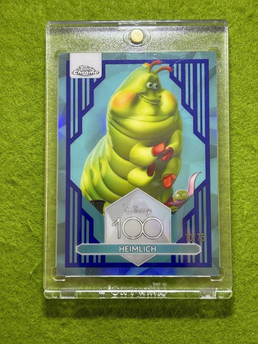 HEIMLICH Disney 100 BLUE REFRACTOR #/75 SSP 2023 Topps