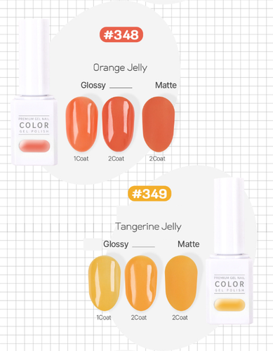 THEJELL Jelly Bean Syrup Gel nail Collection 10 Colors Half Syrup K-Beauty - Picture 6 of 13