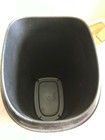 Trash Can Black Plastic Office Rubbish Can 17" — photo 3