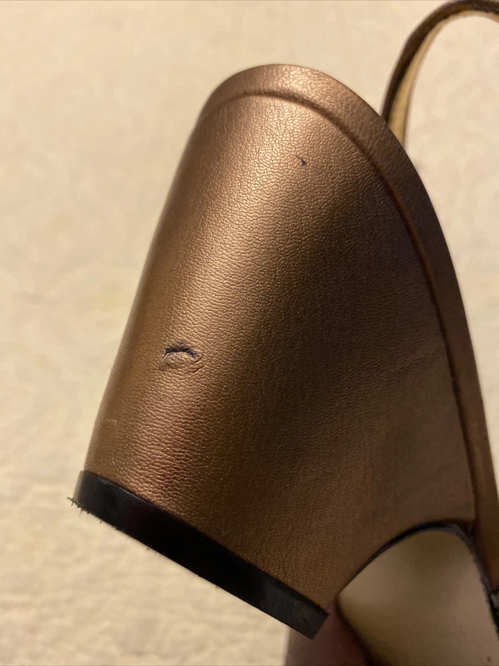 J RENEE Purr II Rose Gold Slingbacks Sz 9.5M - Image 4 of 4