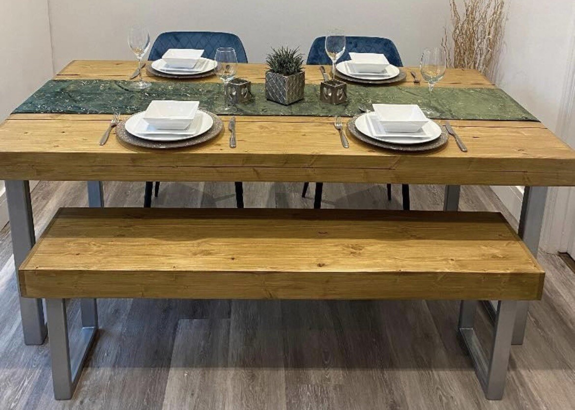Industrial Dining Table eBay