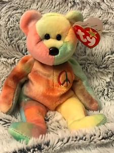 peace beanie baby tag errors