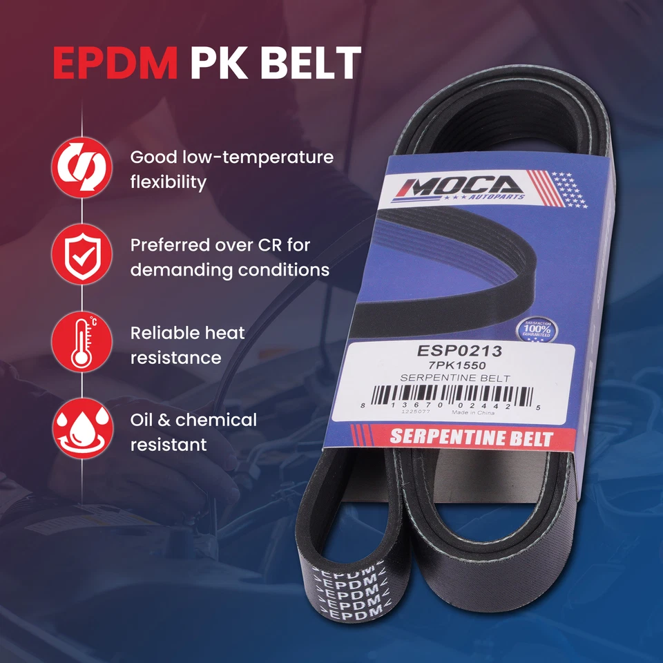 For Toyota Avalon Camry Highlander Lexus ES350 Serpentine Belt Component Kit  - Image 4 of 4