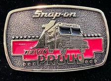 Vtg Snap On Belt Buckle Brass Driving Proud 1989 Ssx-1313 Snap On Tools