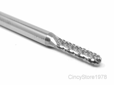 SC41D Cylindrical End SOLID Carbide Burr Bur Cutting Tool Die Grinder Bit 3/32''