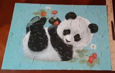Playful Panda Puzzle Springbok 48 Piece Vintage PZL1094 12 X 17 inch Complete
