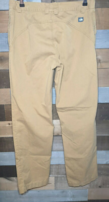 Men's The North Face Dark Khaki Casual Outdoor Hiking Pants Sz 32 North Face