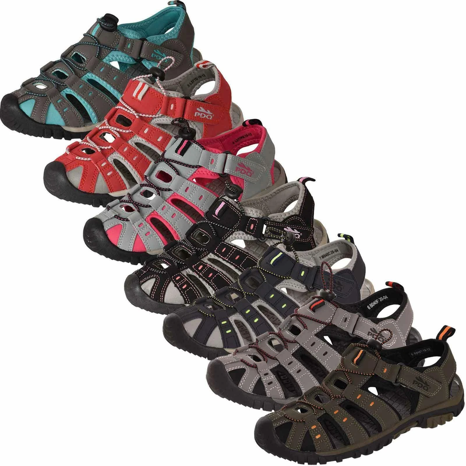 PDQ Mens Hiking Sandals Summer Closed Toe Beach Trail Trekking Travel Shoes Size
Opens in a new wind