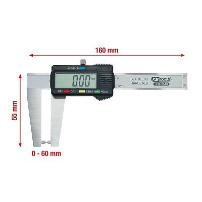 VERNIER CALLIPER, BRAKE DISC THICKNESS KS TOOLS 300.0540