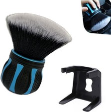 Car Detailing Brush, Ultra Soft Tire Shine Brush with Storage Rack Color: Blue