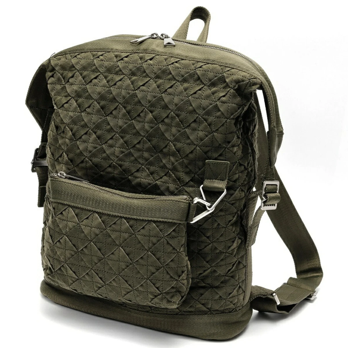 BOTTEGA VENETA Backpack Nylon Yellow Auth BD2181 Men main image 3