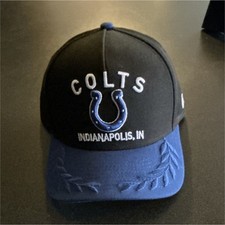 Indianapolis Colts Black Blue Hat National Football League NFL Football Fan Cap