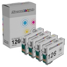 Reman Ink for Epson 126 Cartridge set of 4 T126120 T126220 T126320 T126420