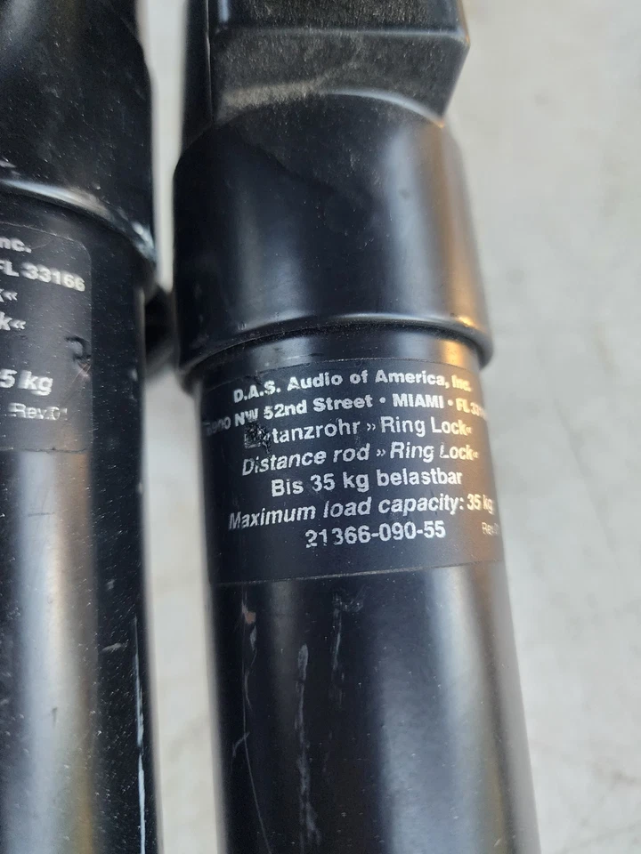 2 DAS DAS-TSP-1 фирменный телескопический стальной кольцевой замок сабвуфер динамик полюс б/у - Изображение 4 из 4