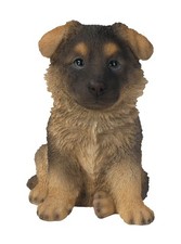 Alsatian German Shepherd Puppy Dog Lifelike Ornament Gift Indoor Pet Pals