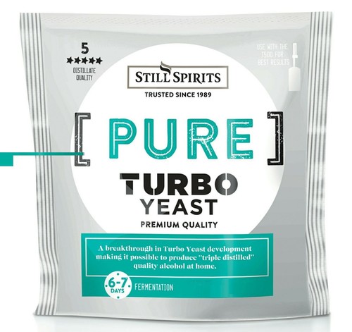 STILL SPIRITS Pure Turbo Hefe 110g - dreifach destilliert hoher Alkoholgehalt