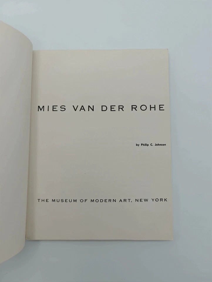 Mies van der Rohe Philip C. Johnson Museum of MoMA  NYC 1947 Exhibition Catalog - Image 2 of 4