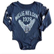 NEW Rowdy Sprout Willie Nelson Bodysuit,6/12m, NWOT