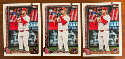 2025 Topps Update Matthew Liberatore 3 Card Lot St. Louis Cardinals Prospect