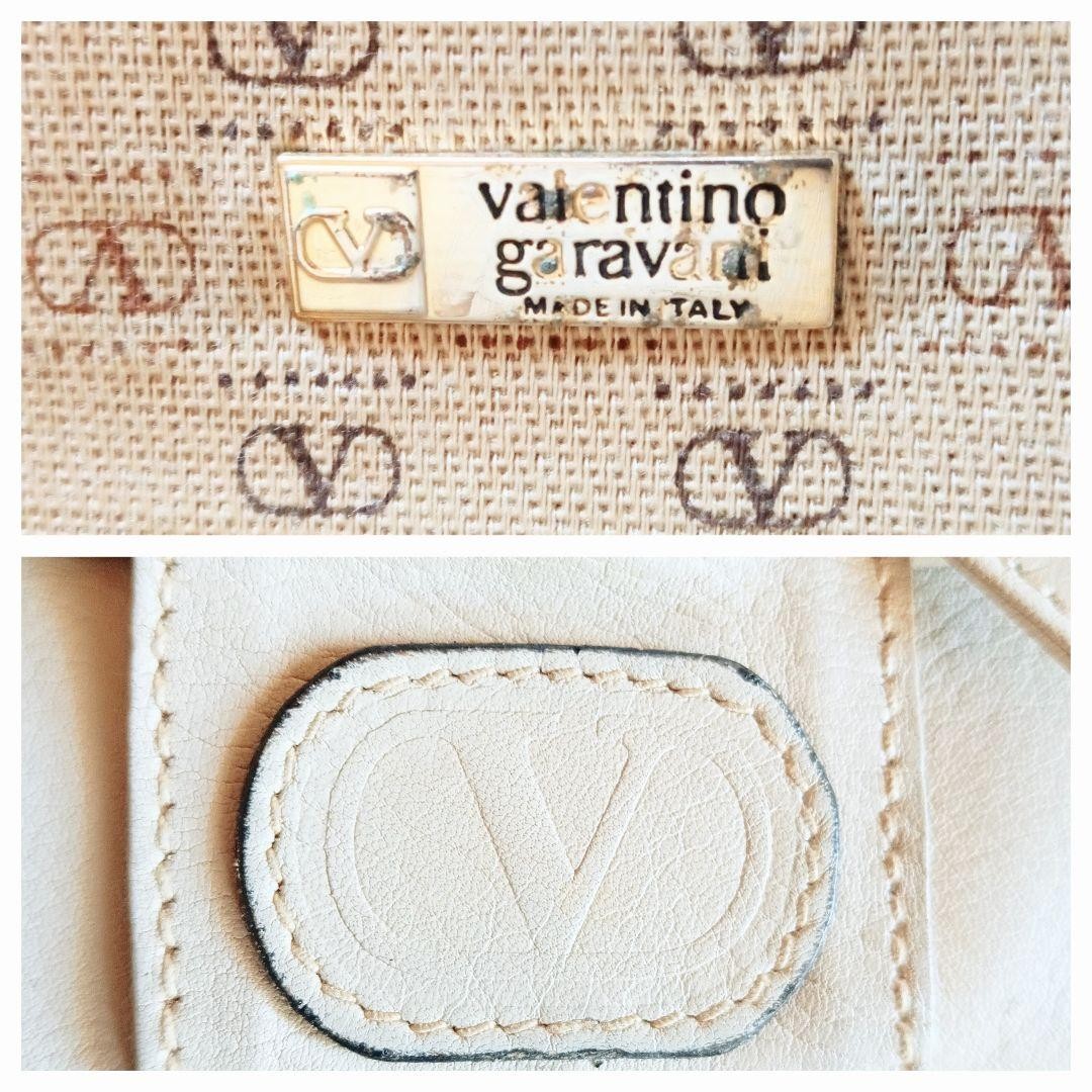 Valentino Garavani 2W Leather Bag Vintage White Crossbody Unisex Excellent Japa thumbnail 10