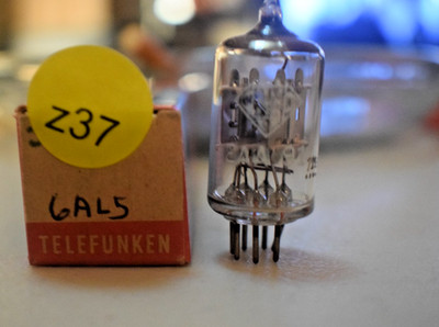Vacuum Tube TELEFUNKEN 6AL5 EAA91 - TESTED STRONG - FREE USA SHIP
