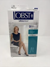 JOBST Ultra Sheer Medium Compression Knee Highs Stockings 20-30 mmhg Closed Toe