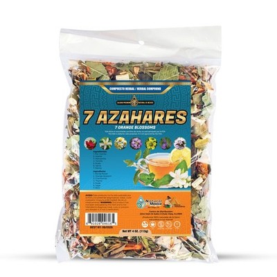 7 Azahares Compuesto Herbal 4 oz. 7 Orange Blossoms Tea 4 Oz. Natural de Mexico