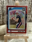 2024 Panini Donruss - Rated Rookie Drake Maye #379 Optic Preview Red Wave Prizm