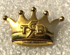 Elvis Presley TCB Lapel Hat Tie Pin Metal 1" Taking Care Of Business In a Flash"