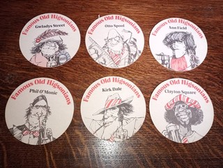 bundle vintage coasters famous old higsonians 6 different 14 in total