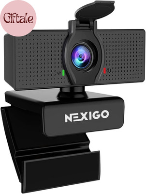 N60 1080P Webcam with Microphone, Software Control & Privacy Cover, USB HD Compu