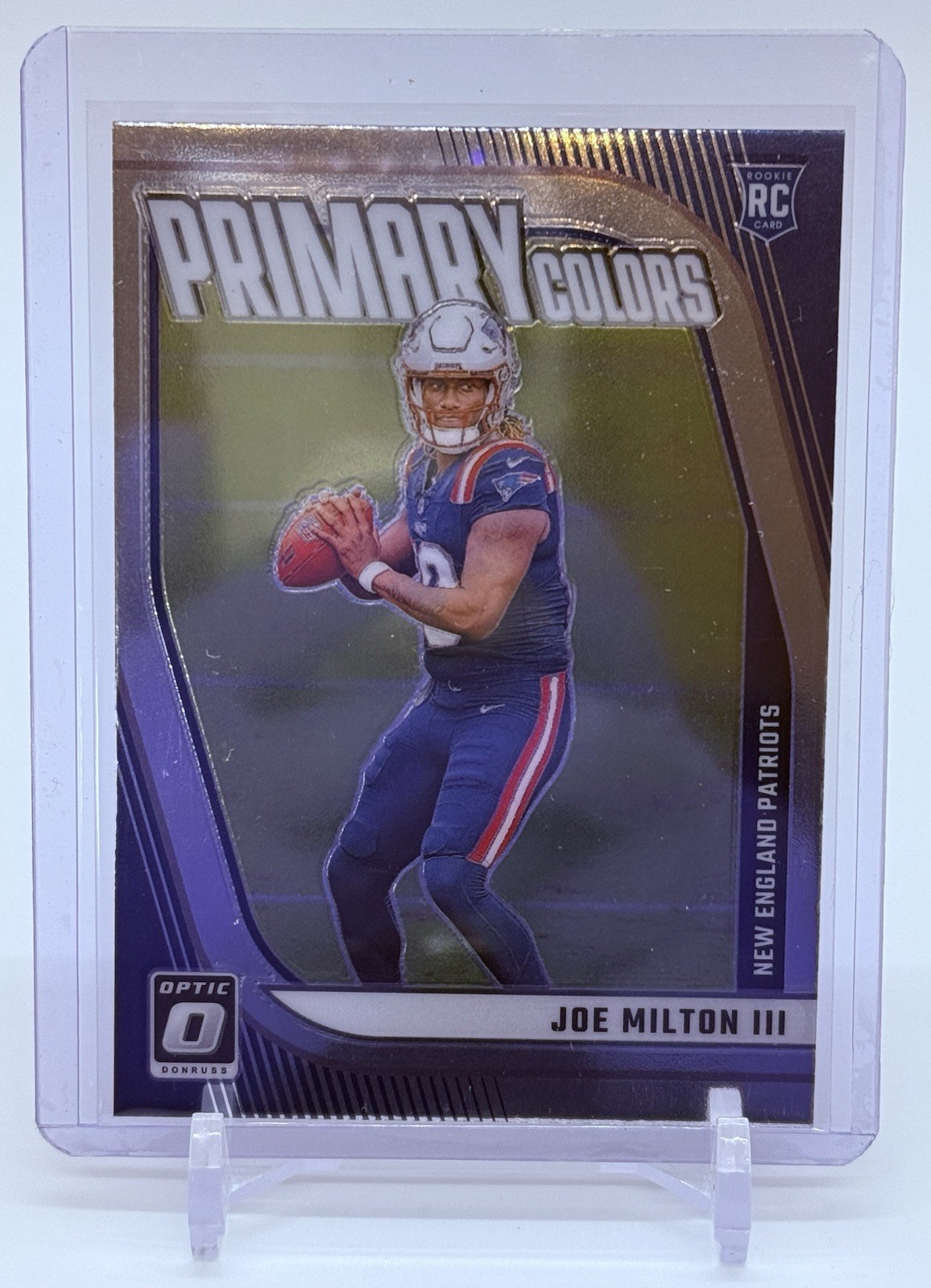 2024 Panini Donruss Optic Joe Milton III Primary Colors Rookie RC Pats Cowboys