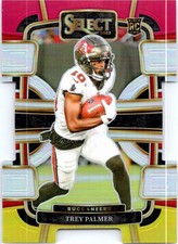 2023 Panini Select #94 Trey Palmer Red and Yellow Prizms Die Cuts