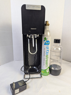 SodaStream Power Stream Electric Soda Sparkling Water Maker Black+ CO2 + Bottle