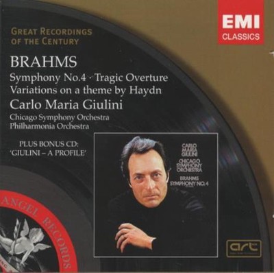 Carlo Maria Giulini: Brahms: Symphony No. 4 2-Disc MUSIC AUDIO CD classical 2004