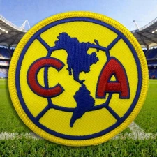Club America Patch Embroidered Iron On Sew On Soccer Team Logo 3"