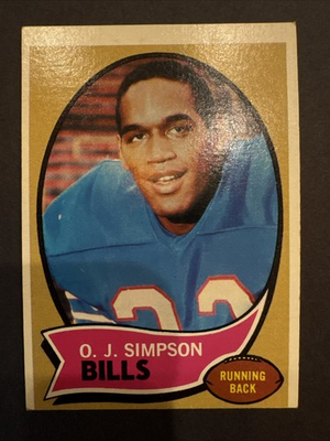 #ad 1970 Topps O.J. Simpson #90 RC $50.00