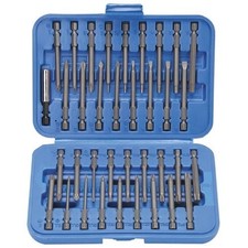 36 Piece 3" Long Screwdriver Bit Set Hex, Pozi, Torx, Tamperproof 1/4" Hex Shank