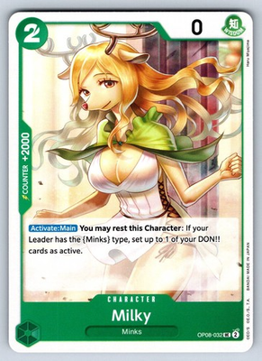 #ad Milky UC Two Legends OP08 032 NM $1.99