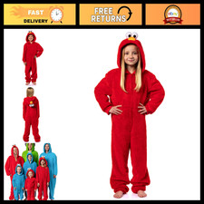 Cozy Kids Kigurumi Pajama Union Suit - Fun Sesame Street Character Sleepwear
