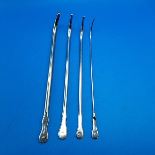 4 Urology Urethral Sklar Dilator / Sounds, sizes 10, 22, 26 & 30