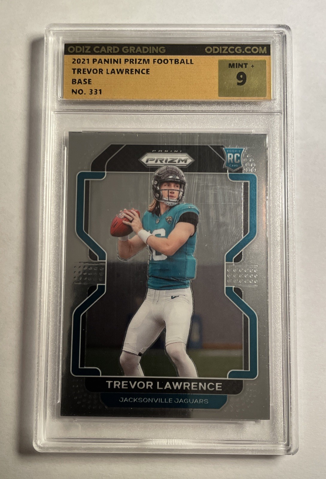 2021 Panini Prizm Trevor Lawrence # 331 OCG 9 NFL Football Rookie RC Card