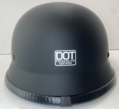 dot approved german motorcycle helmet German Style Motorcycle Helmet FMVSS 218 DOT and Goggles ~SIZE XL