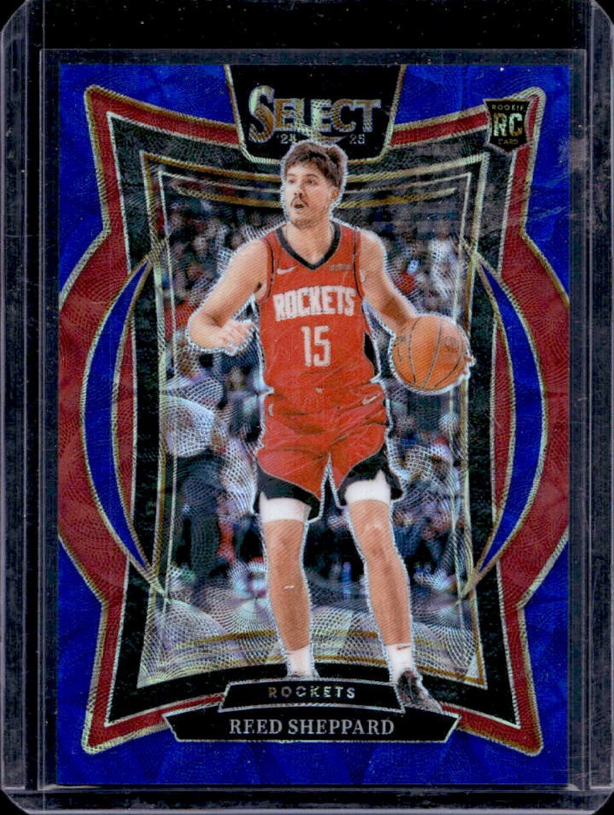 2024-25 Select Reed Sheppard Concourse RC Blue Scope Prizm #177/249 Rockets