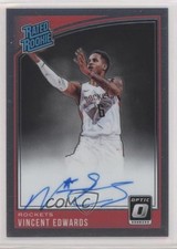 2018 Panini Donruss Optic Rated Rookie Signatures Vincent Edwards #165 Auto 11rv