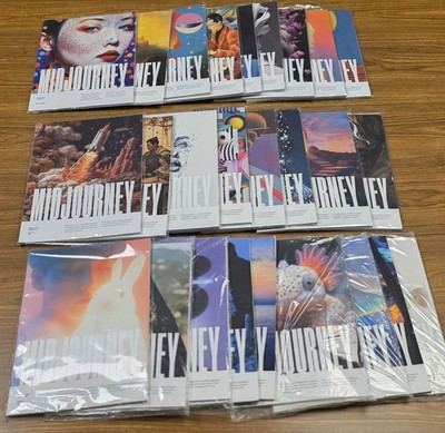 Lot of 26 MIDJOURNEY Magazine Issues AI Artificial Intelligence Digital Art RARE